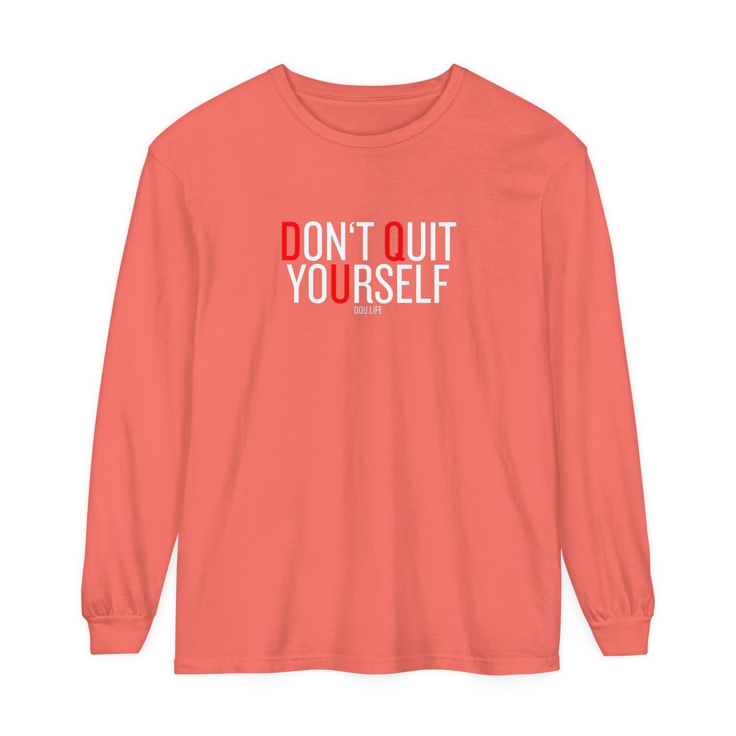 DQU COMFORT COLORS Unisex Garment-dyed Long Sleeve T-Shirt