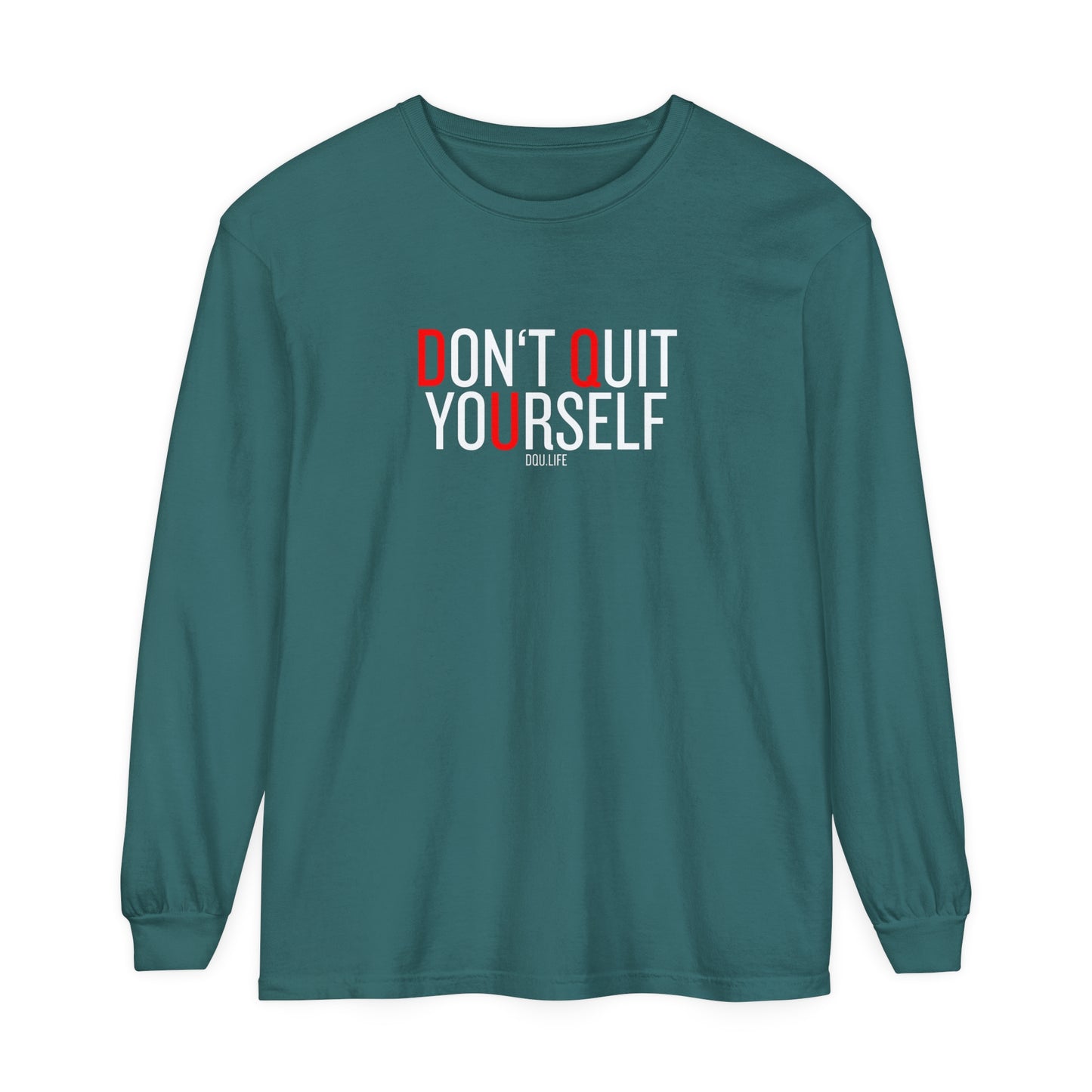 DQU COMFORT COLORS Unisex Garment-dyed Long Sleeve T-Shirt