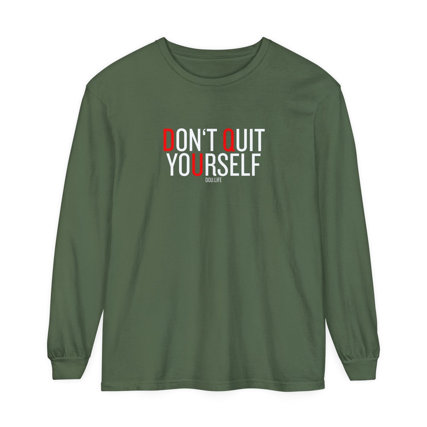 DQU COMFORT COLORS Unisex Garment-dyed Long Sleeve T-Shirt