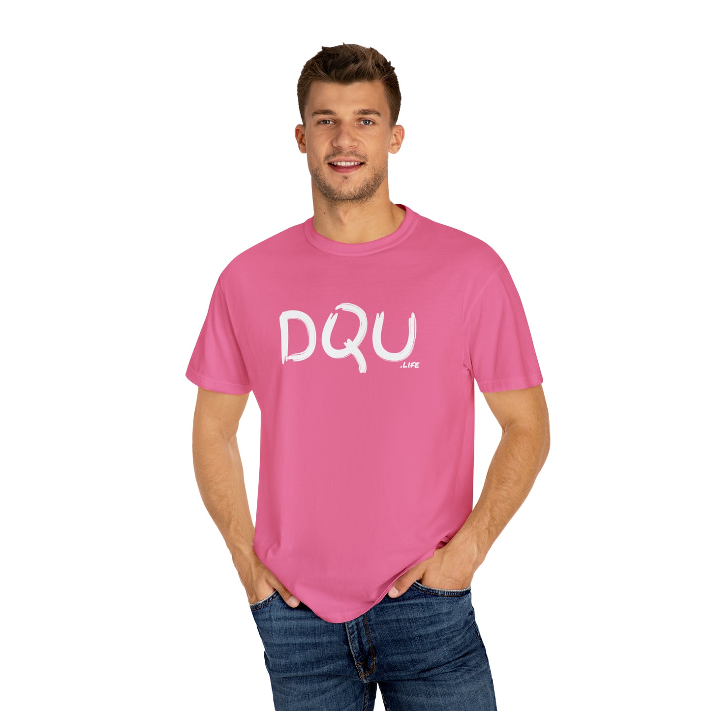 PINK DQU COMFORT COLORS Unisex Garment-Dyed T-shirt