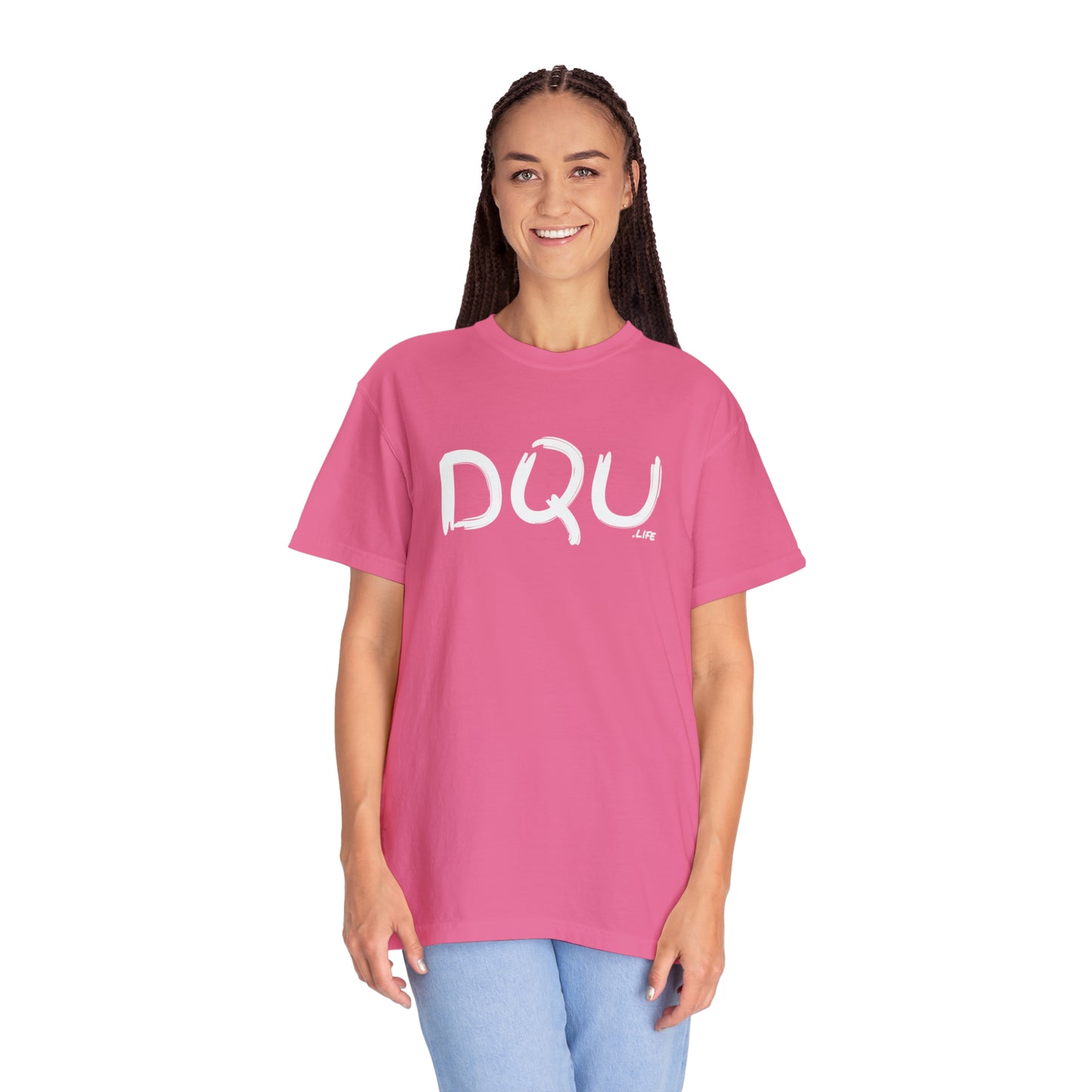 PINK DQU COMFORT COLORS Unisex Garment-Dyed T-shirt