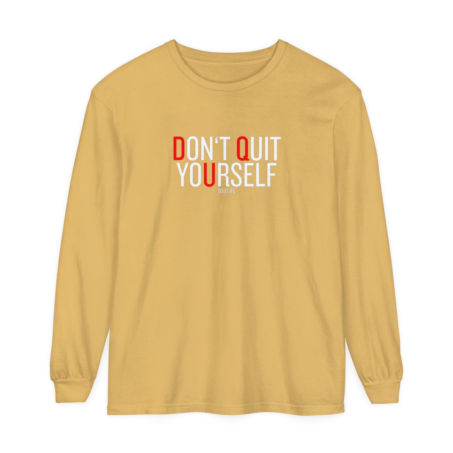 DQU COMFORT COLORS Unisex Garment-dyed Long Sleeve T-Shirt