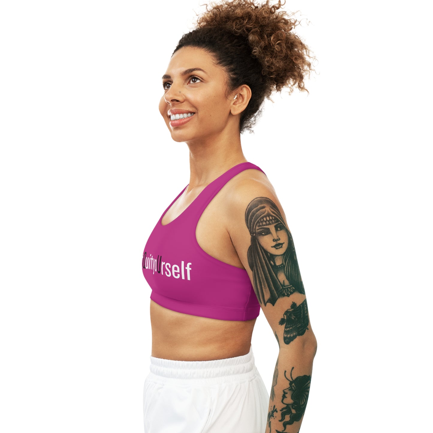 PINK DQU Seamless Sports Bra (AOP)