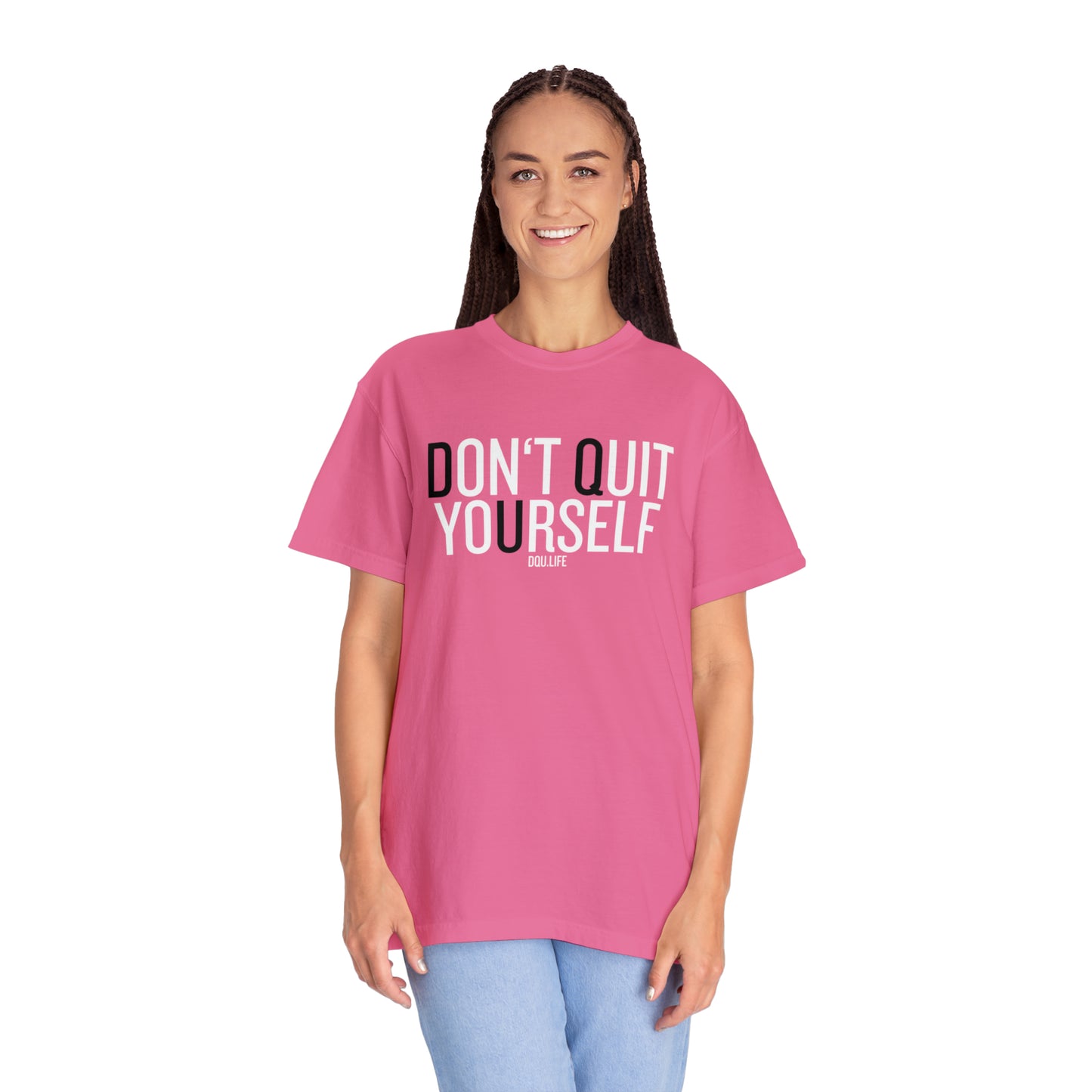 PINK DQU COMFORT COLORS Unisex Garment-Dyed T-shirt